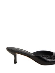 The Ladie Low Heel Sandal - Black
