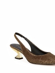 The Laterr Sling Back - Gold - Gold