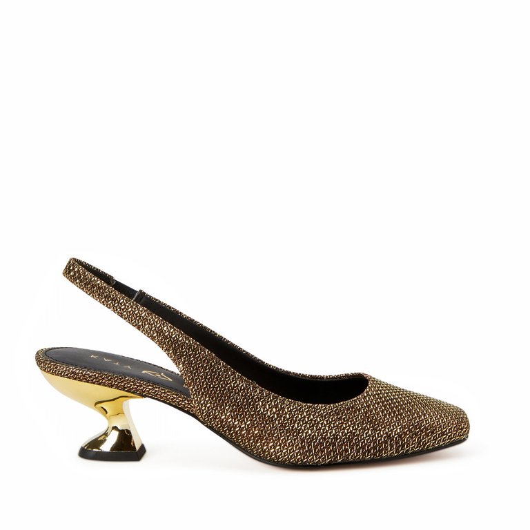 The Laterr Sling Back - Gold