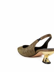 The Laterr Sling Back - Gold