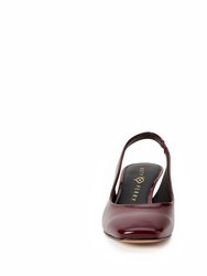 The Laterr Sling Back Sandal - Burgundy