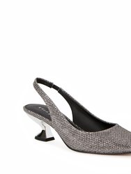 The Laterr Sling Back Sandal - Silver - Silver