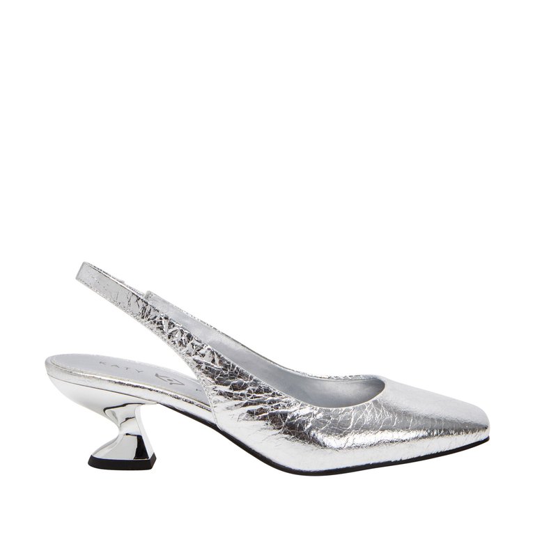 The Laterr Sling Back - Sliver - Silver