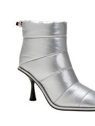 The Leelou Puff Bootie - Silver - Silver