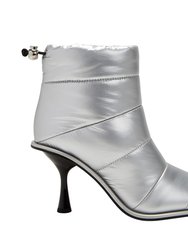 The Leelou Puff Bootie - Silver