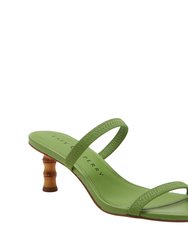The Leilei Stretch Sandal - Jade Green