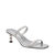 The Leilei Stretch Sandal - Silver