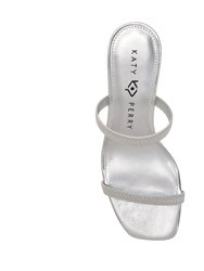 The Leilei Stretch Sandal - Silver