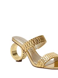 The Linksy Sandal - Gold - Gold