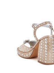 The Meadow Ornament Sandal - Champagne