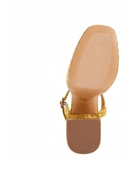 The Meadow Ornament Sandal - Satin Brass