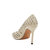 The Revival Fishnet Pump - Chalk