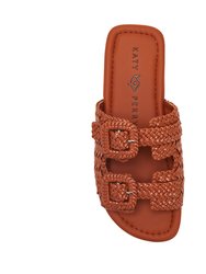 The Salvo Buckle Sandal - Ginger Biscuit