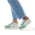 The Skatter Bead Sneaker - Optic White/Apple Mint