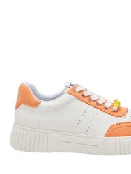The Skatter Bead Sneaker - Optic White/Orange Selenite - Optic White/Orange Selenite