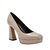 The Square Pump Heel - True Taupe