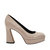 The Square Pump Heel - True Taupe - True Taupe