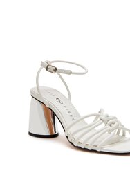 The Timmer Knotted Sandal - Optic White