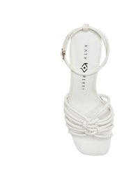 The Timmer Knotted Sandal - Optic White