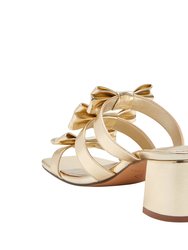 The Tooliped Bow Sandal - Gold