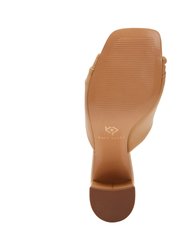 The Tooliped Twisted Sandal - Biscotti