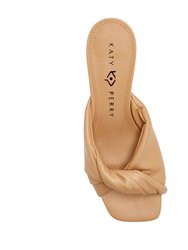 The Tooliped Twisted Sandal - Biscotti