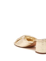 The Tooliped Twisted Sandal - Gold