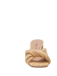 The Tooliped Twisted Sandal - Natural
