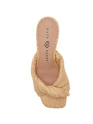 The Tooliped Twisted Sandal - Natural