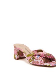 The Tooliped Twisted Sandal - Vintage Pink Multi - Vintage Pink Multi