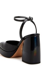 The Uplift Ankle Strap Sandal - Black