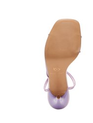 The Vivvian Flower Sandal - Digital Lavender