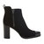 The Zaina Bootie In Microsuede - Black