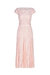 Angelina Lace Tea Length Dress In Pink