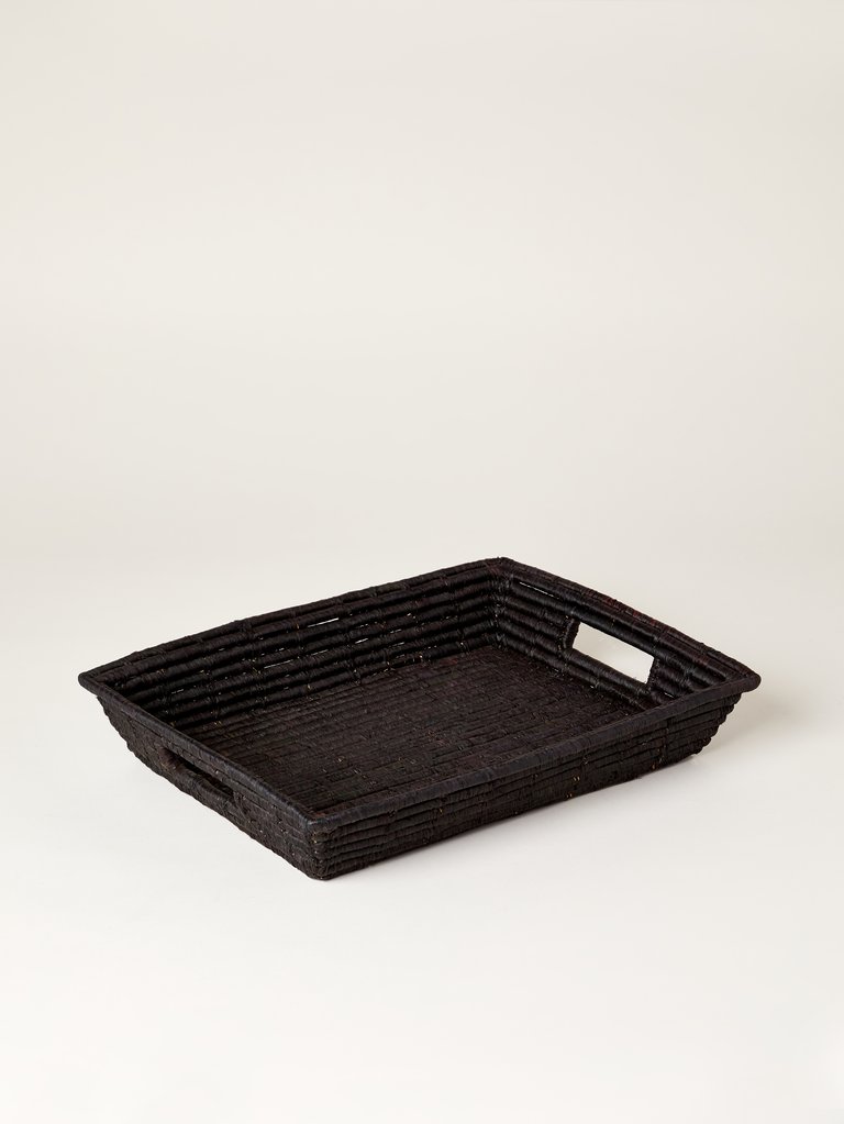 Rectangular Raffia Tray