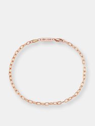 KBH x Gab: Linked Up Anklet - Rose - 14K Rose Gold