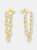 Mini Chain Link Loop Earrings - Yellow Gold