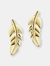 Mini Leaf Stud - 14K Yellow Gold