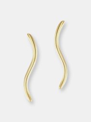 S Climbers - 14K Yellow Gold