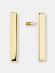 Short Bars - 14K Yellow Gold