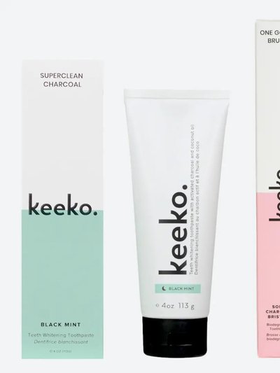 Keeko Super Clean Whitening Toothpaste & Toothbrush Set product