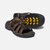 Men's Targhee Iii Leather Slide Sandal In Bison/mulch - Bison/Mulch