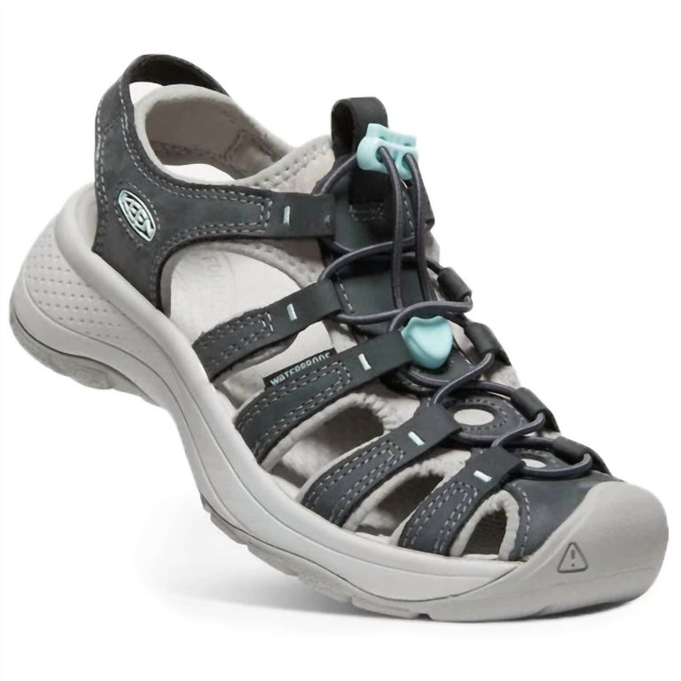 Women's Astoria West Leather Sandal In Magnet/vapor - Magnet/vapor