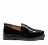 Women Lens Leather Loafers In Black