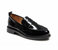 Women Lens Leather Loafers In Black - Black