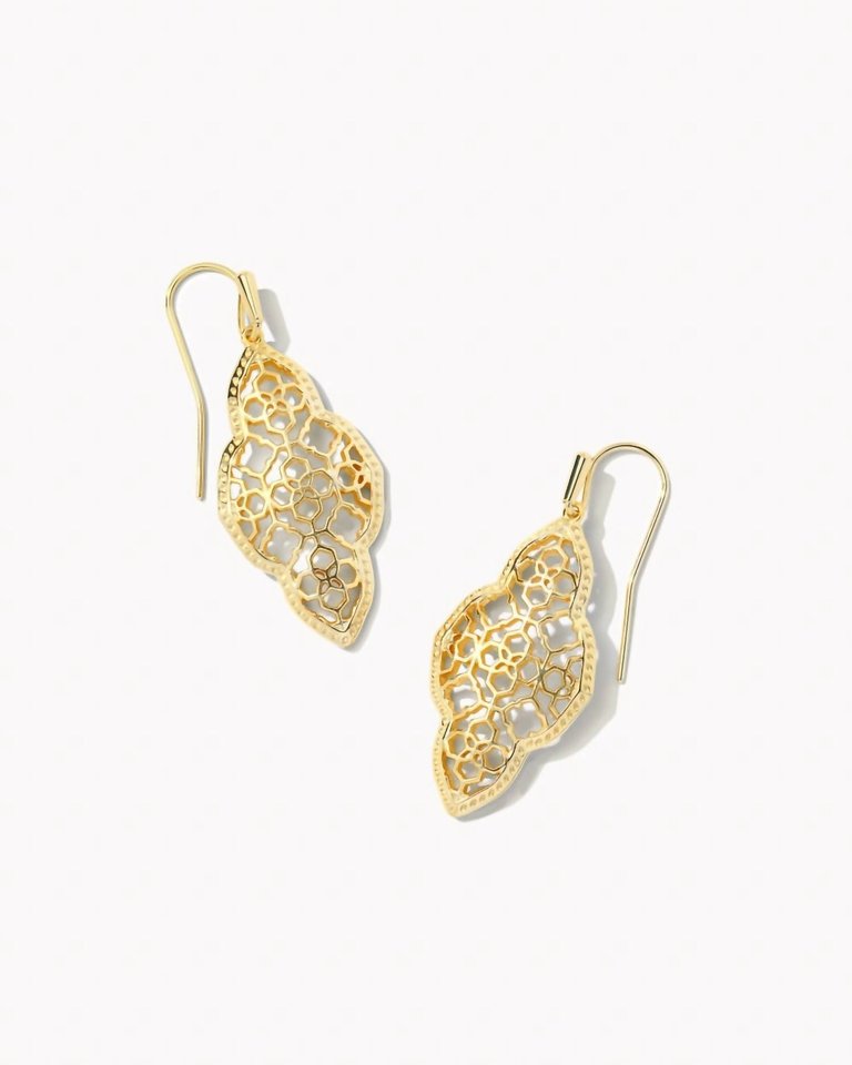 Abbie Drop Earrings In Gold - Gold