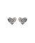 Ari Heart Stud Earrings In Rhodium Platinum Drusy Kendra Scott In Platinum Drusy