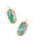 Danielle Gold Statement Earrings In Lilac Abalone - Lilac Abalone