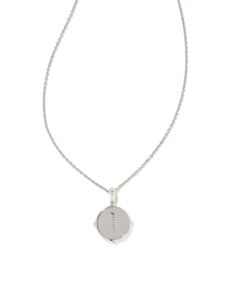 Disc Pendant Necklace In Silver