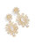 Glenda Earrings In Gold Plate/white Cz/rock Crystal - Gold Plate/white Cz/rock Crystal